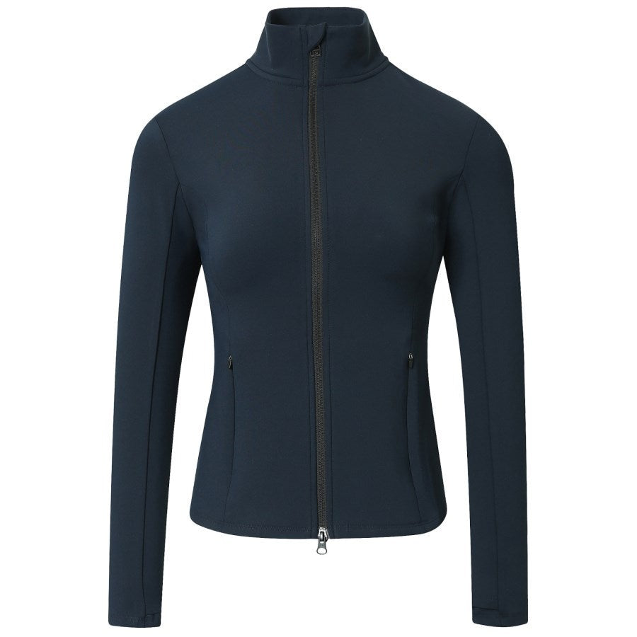 Covalliero dehnbare Trainingsjacke mit 2-Wege Reissverschluss H/W 25 dark navy