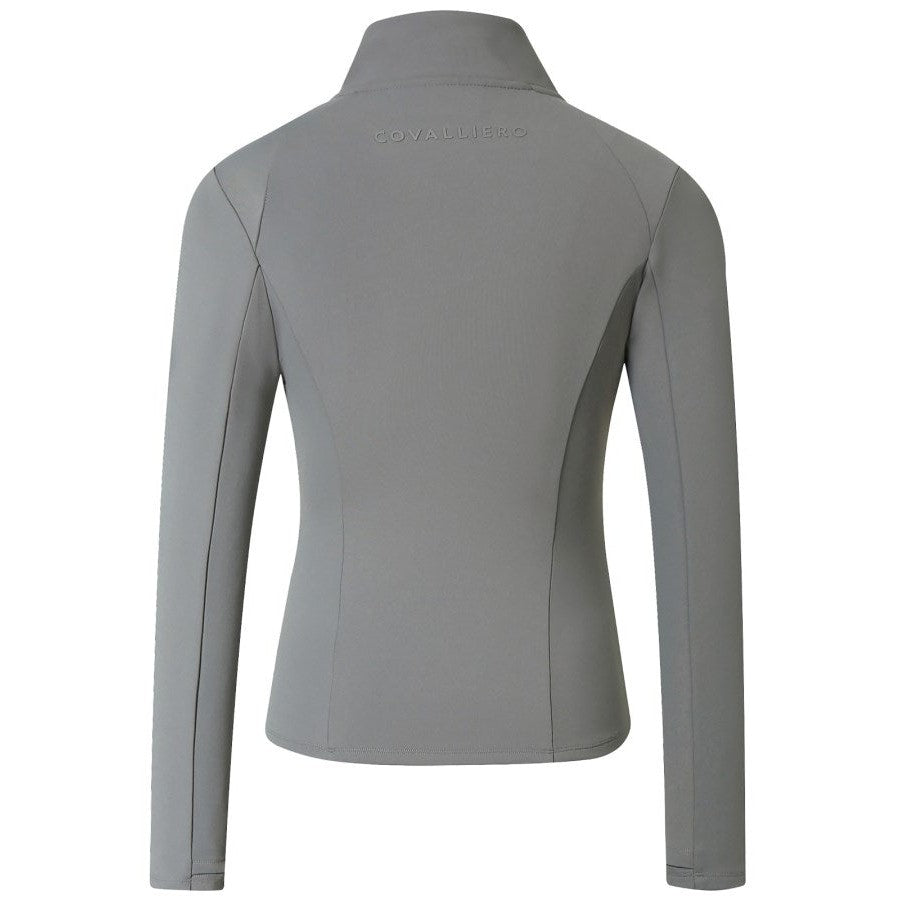 Covalliero dehnbare Trainingsjacke mit 2-Wege Reissverschluss H/W 25 steel grey