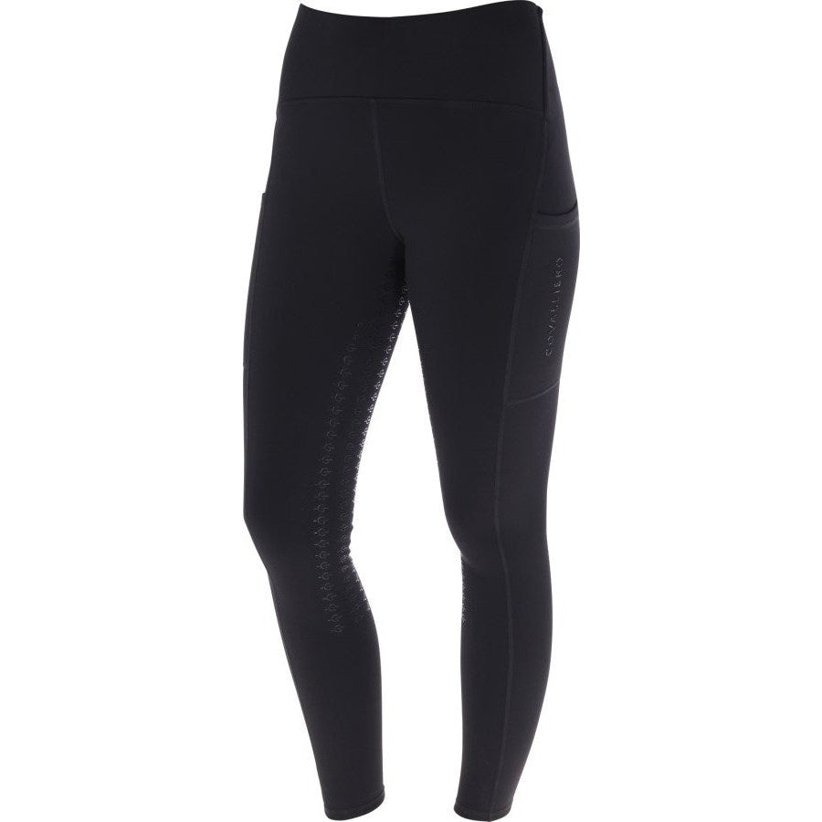 Covalliero warme Vollgrip Winter Kinder-Reitleggings H/W 25 in navy, black und rust