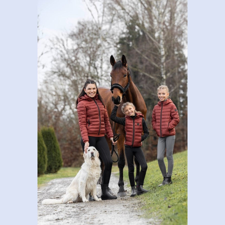 Covalliero warme Vollgrip Winter Kinder-Reitleggings H/W 25 in navy, black und rust