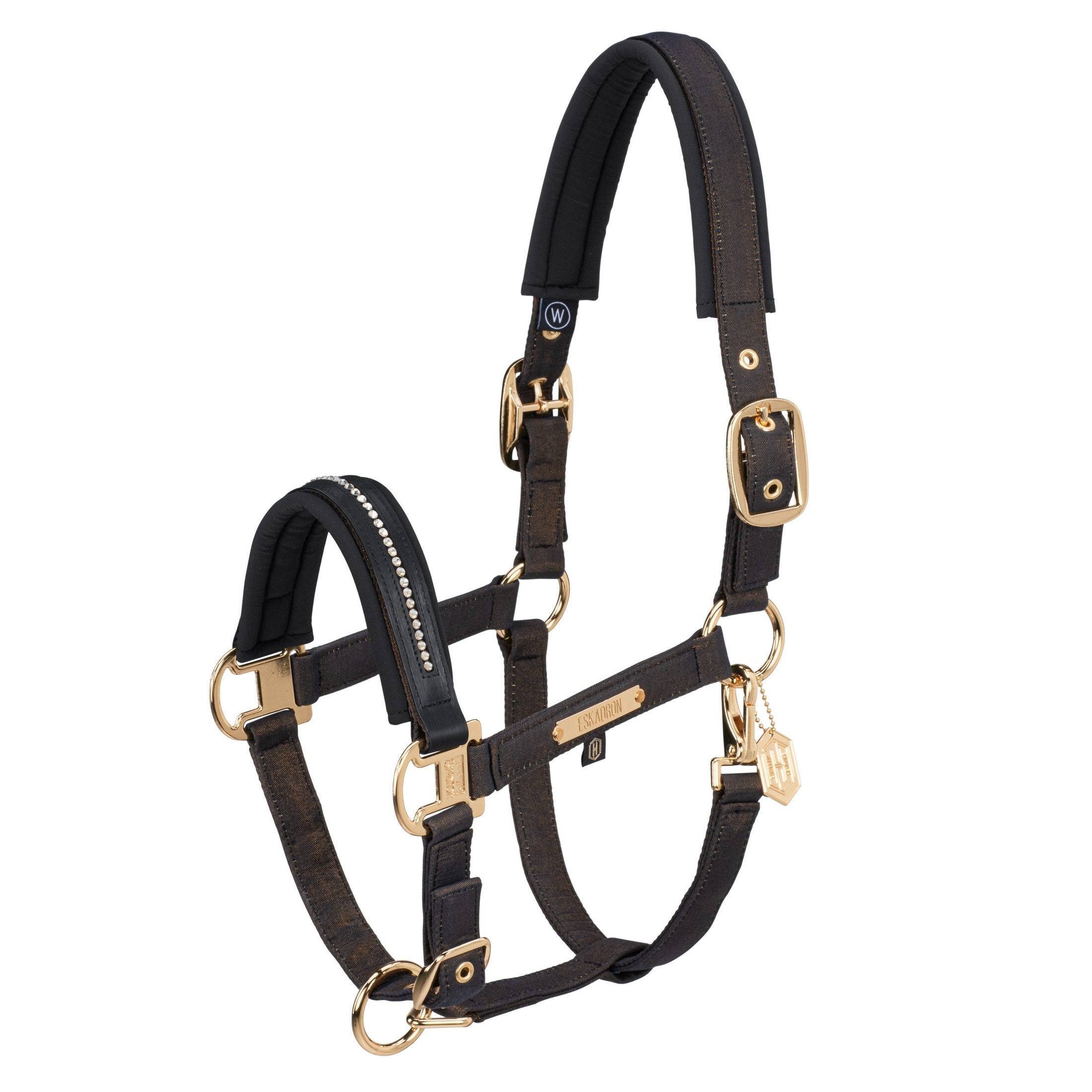 ESKADRON Halfter "GLAM CRYSTAL DOUBLE PIN" Heritage 24/25 black sp-reitsport