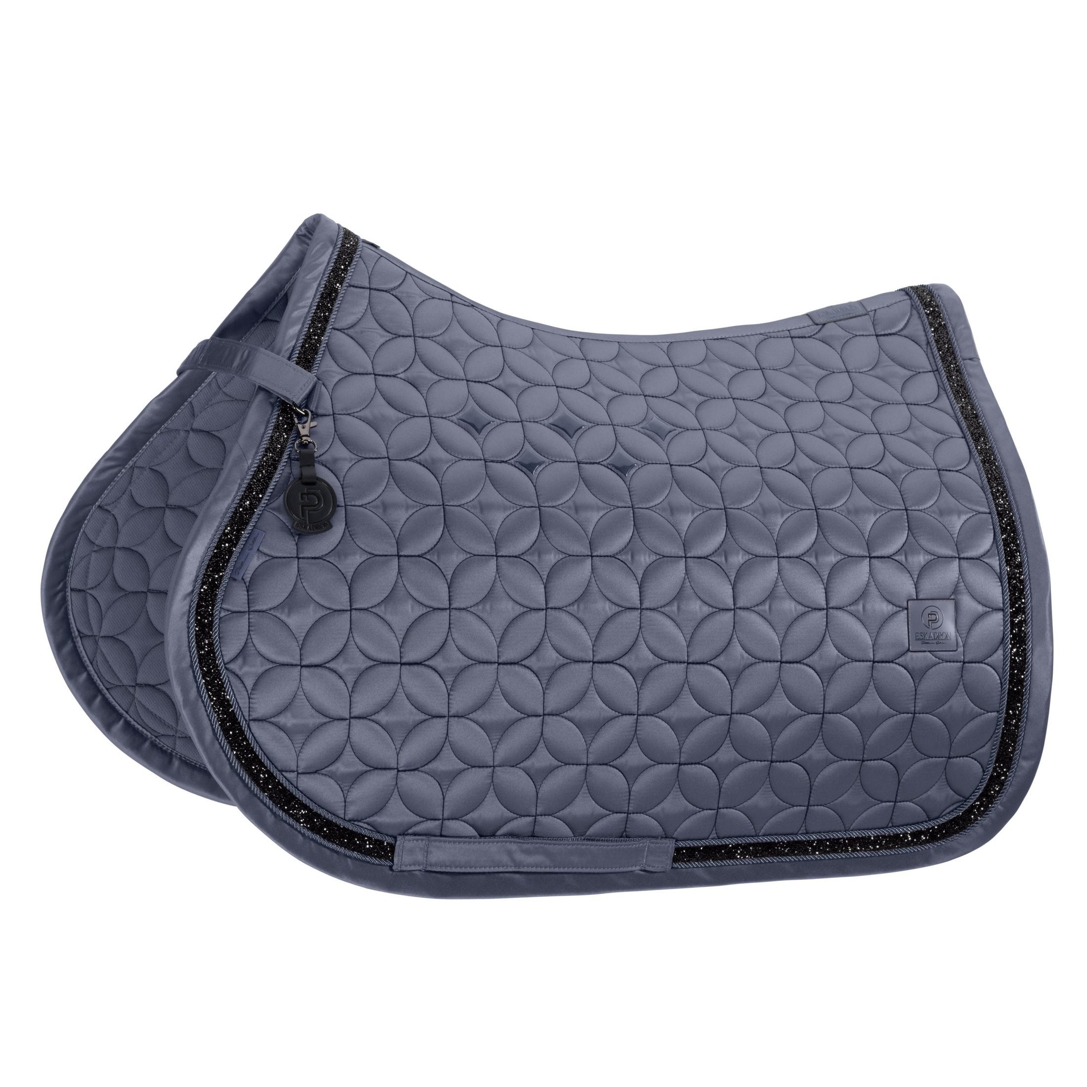 ESKADRON Springschabracke Mattgloss Jewel - Platinum HW 26 - slate blue sp-reitsport