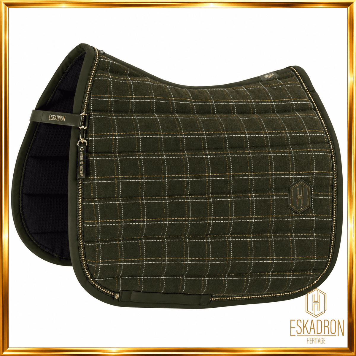 ESKADRON Heritage 2026/27 Schabracke Bouclé Crystal – Deep Moss 150 sp-reitsport