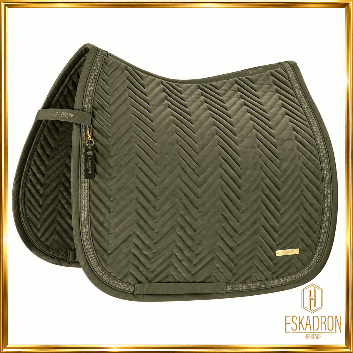 ESKADRON Heritage 2026/27 Schabracke Velvet Deep Moss 150 sp-reitsport