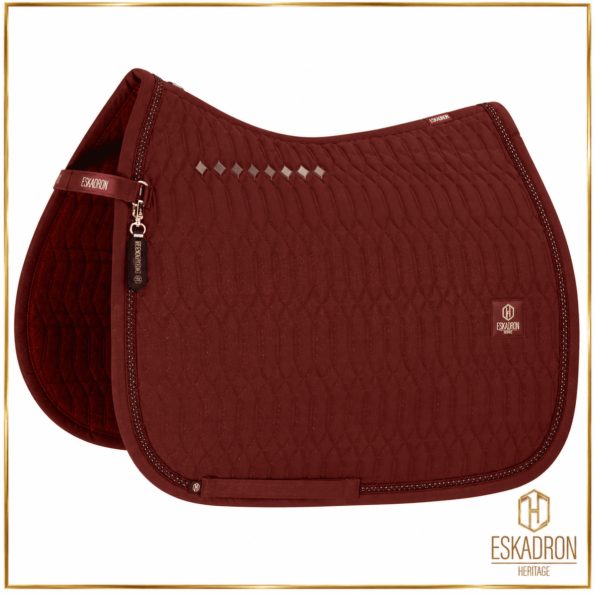 ESKADRON Heritage 2026/27 Schabracke Sparkle Crystal – Merlot 960 sp-reitsport