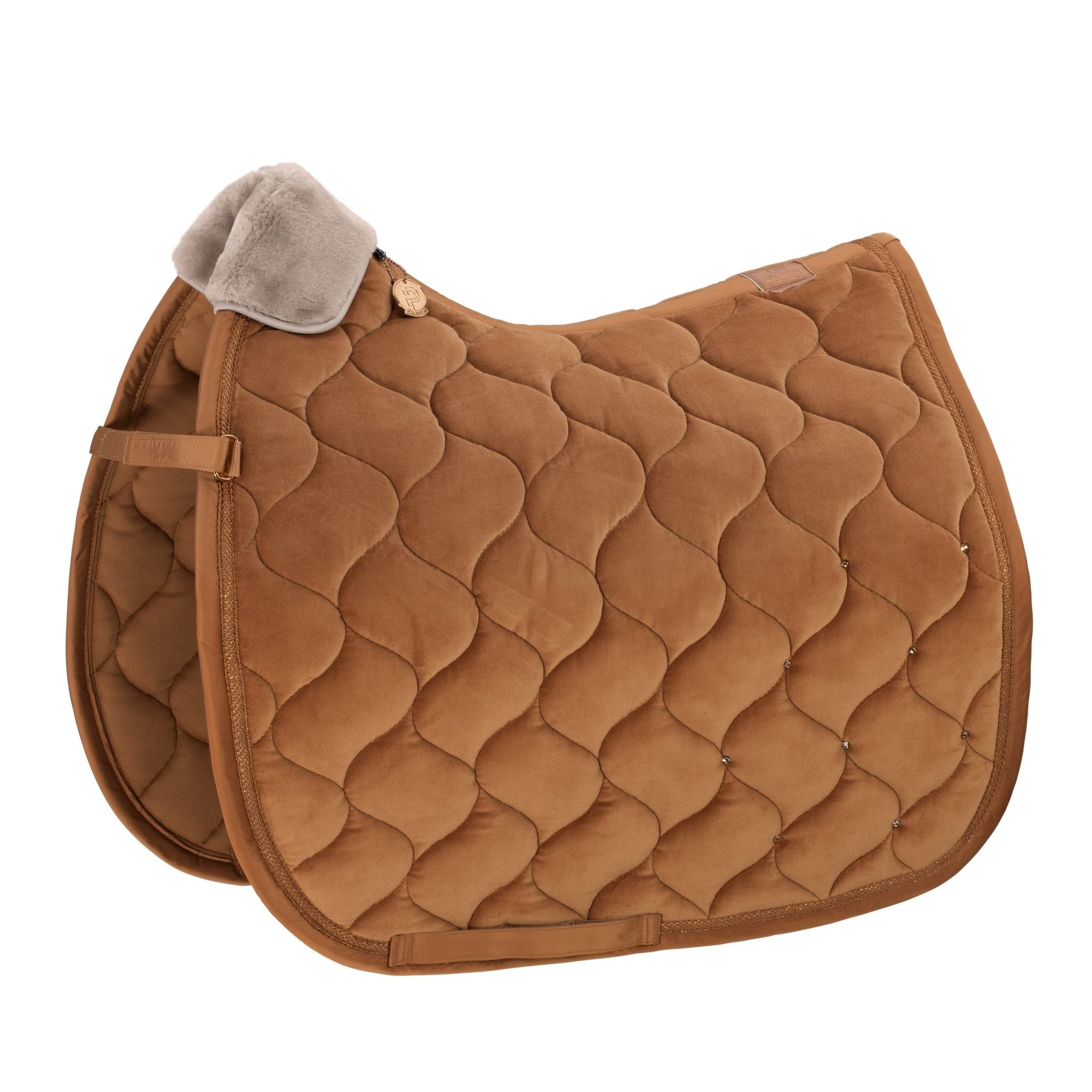 ESKADRON Platinun 23/24 Schabracke VELVET CRYSTAL cognac bei SP-Reitsport sp-reitsport