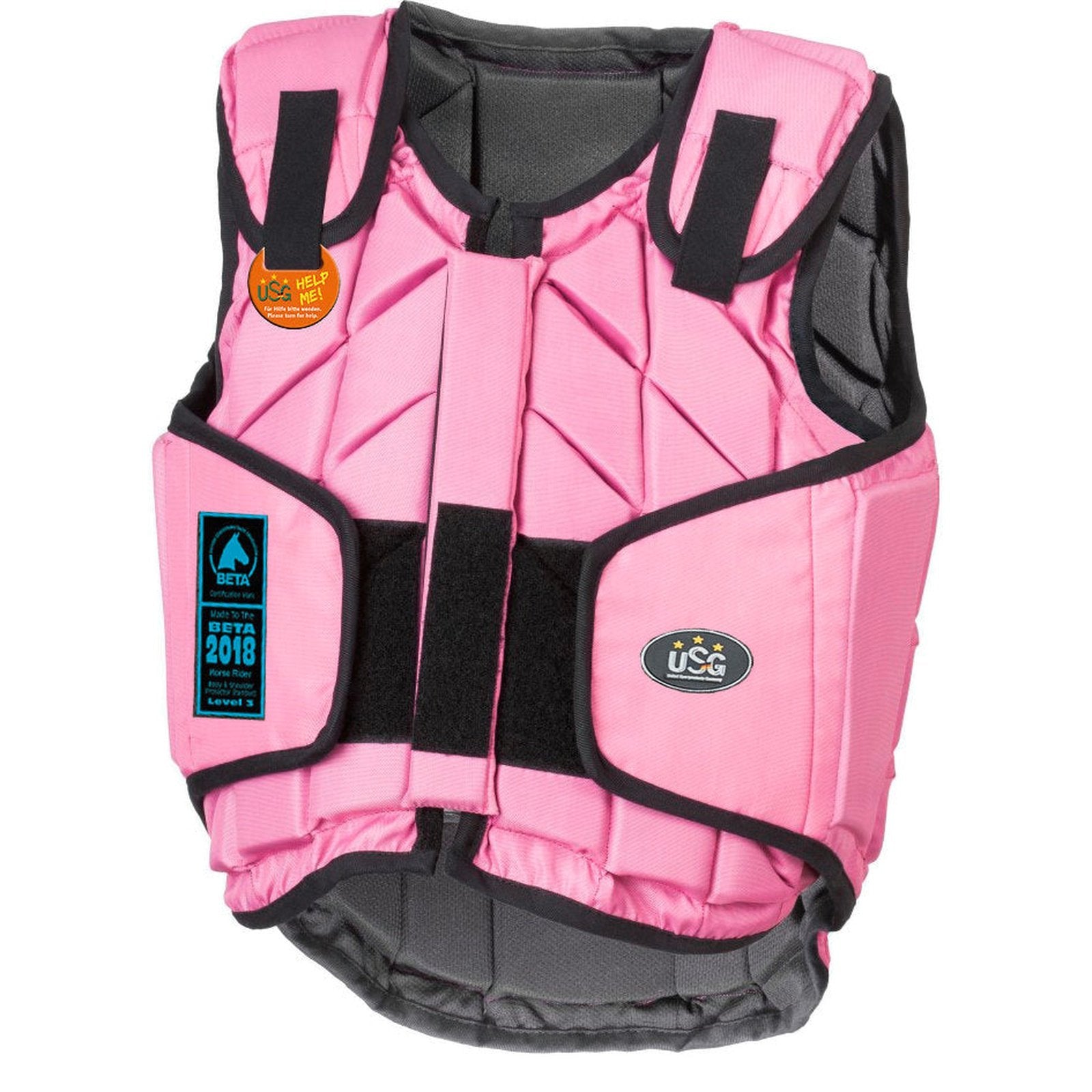 USG "Eco-Flexi Panel-Sicherheitsweste" für Kinder & Erwachsene in pink, royal blau, schwarz bei SP-Reitsport USG bei SP-Reitsport